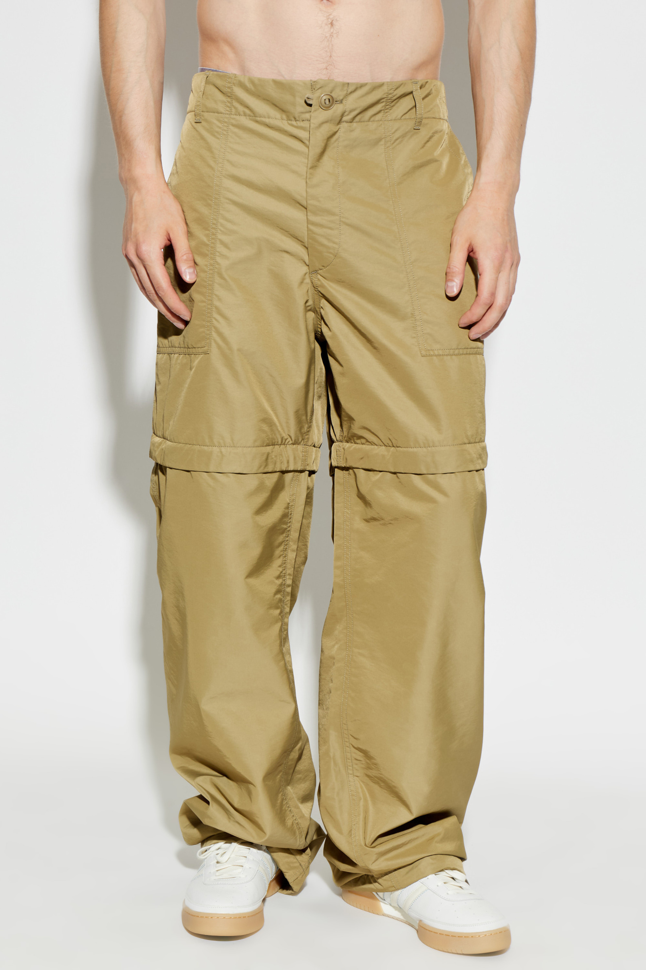 パンツ 1990s KENZO - 5Tuck Wide Trousers Kenzo Pants with detachable legs | Men's | Vitkac